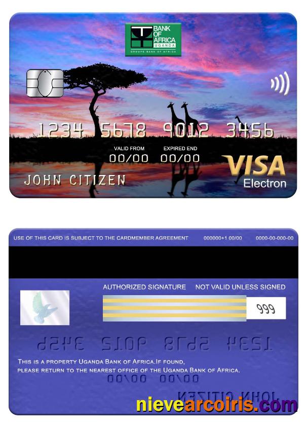 Uganda Bank of Africa visa electron
